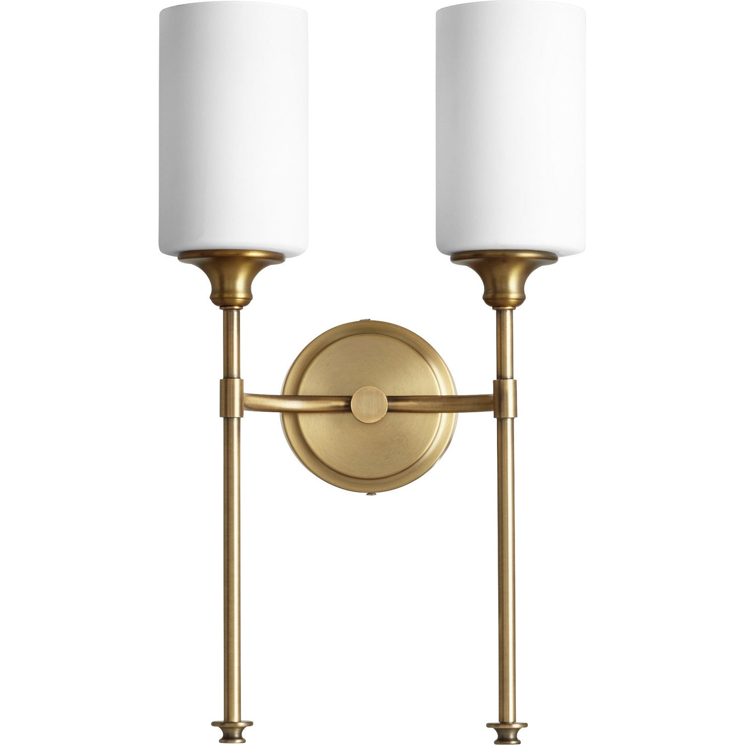 Quorum - 5309-2-80 - Two Light Wall Mount - Celeste - Aged Brass