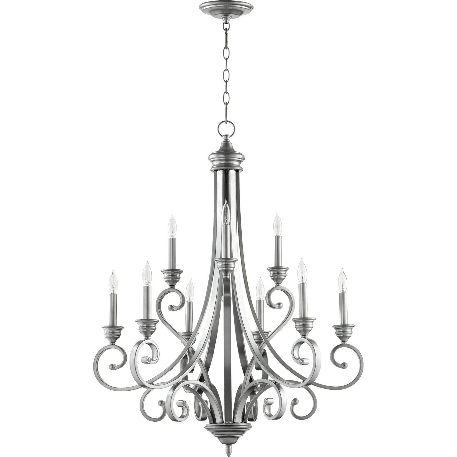 Quorum - 6054-9-64 - Nine Light Chandelier - Bryant - Classic Nickel