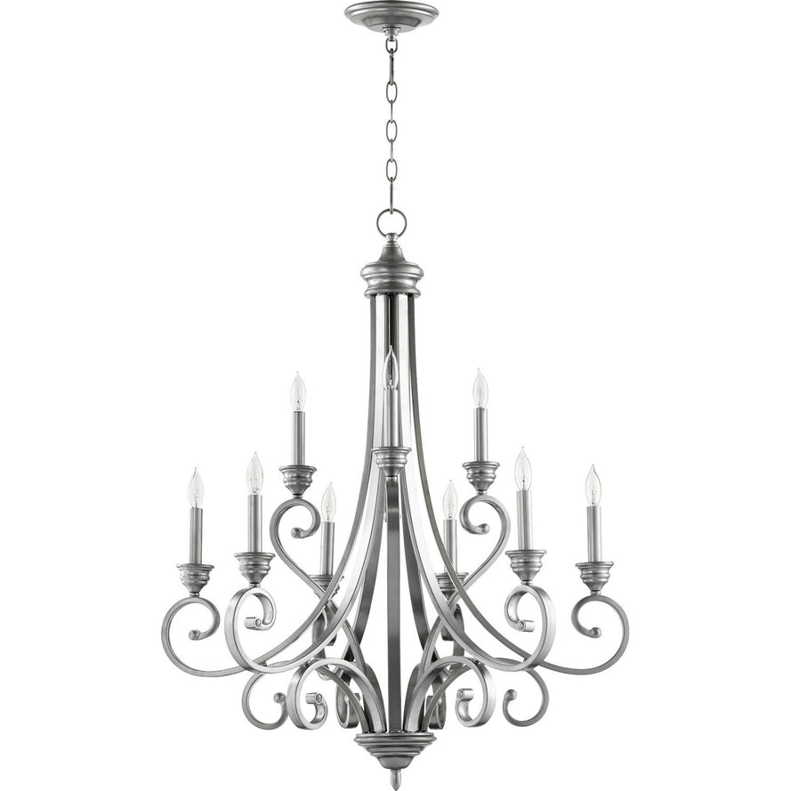 Quorum - 6054-9-64 - Nine Light Chandelier - Bryant - Classic Nickel