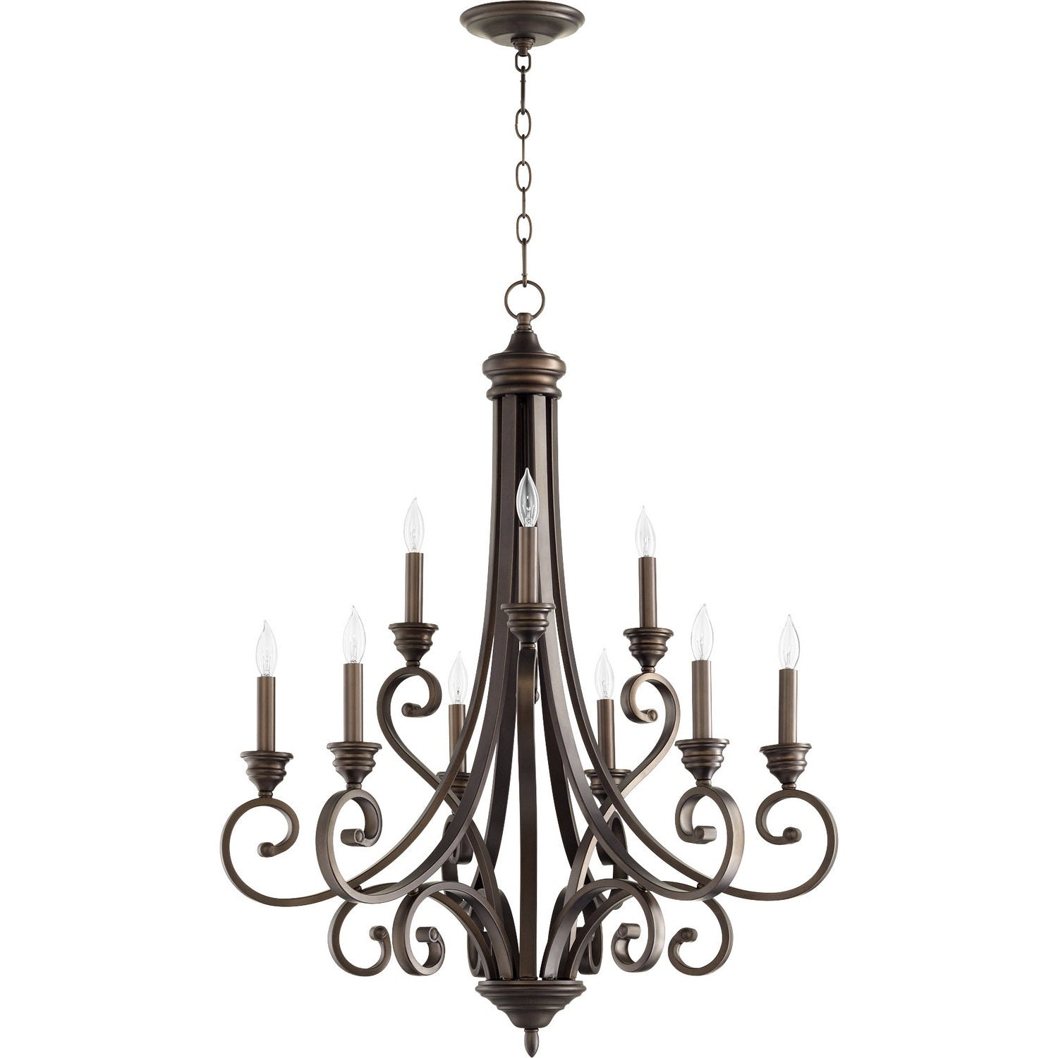 Quorum - 6054-9-86 - Nine Light Chandelier - Bryant - Oiled Bronze
