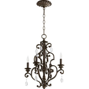 Quorum - 6073-4-39 - Four Light Chandelier - San Miguel - Vintage Copper