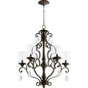 Quorum - 6073-5-39 - Five Light Chandelier - San Miguel - Vintage Copper