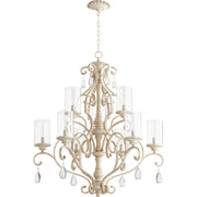 Quorum - 6073-9-70 - Nine Light Chandelier - San Miguel - Persian White