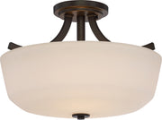 Nuvo Lighting - 60-5926 - Two Light Semi Flush Mount - Laguna - Forest Bronze