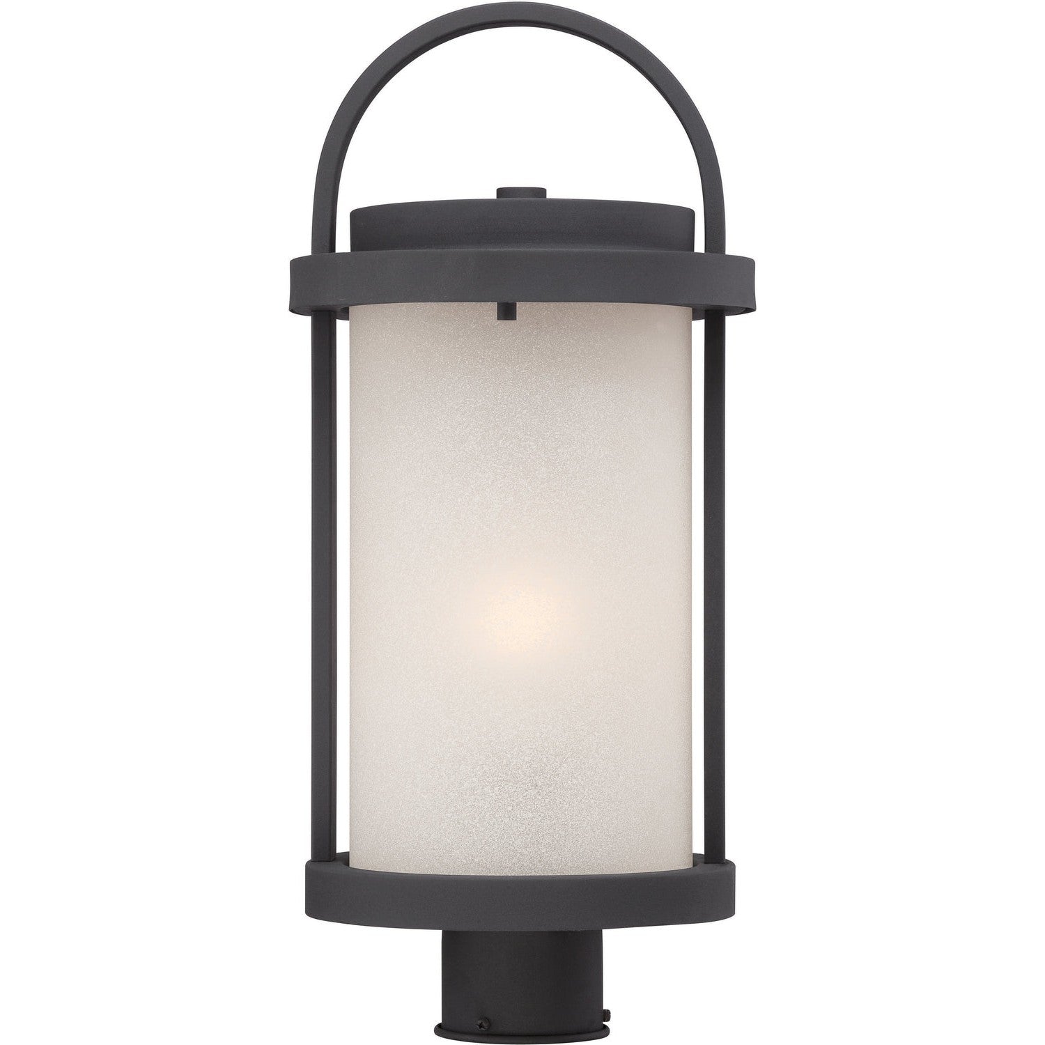 Nuvo Lighting - 62-654 - LED Outdoor Post Mount - Willis - Textured Black / Antique White Glass