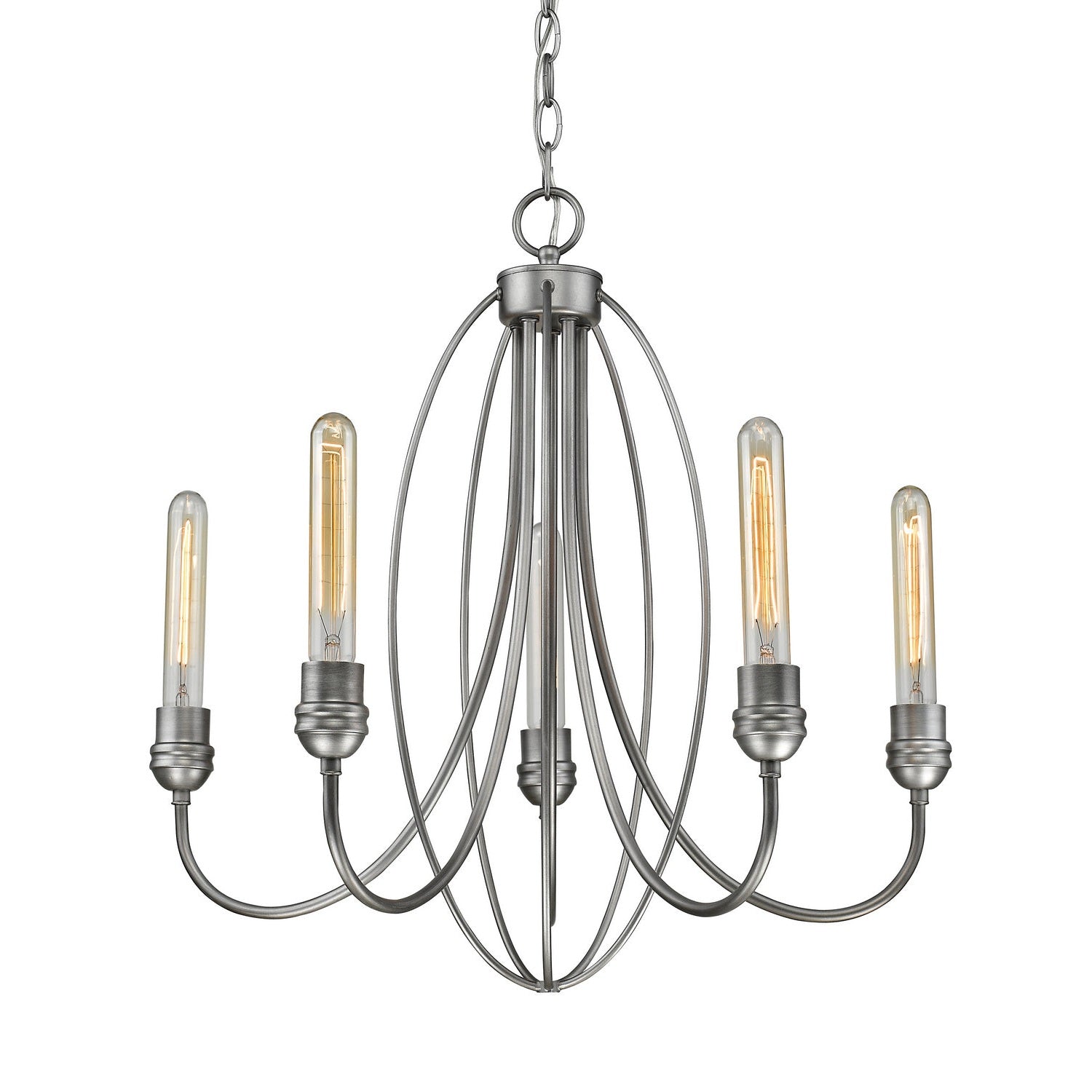 Z-Lite - 3000-5OS - Five Light Chandelier - Persis - Old Silver