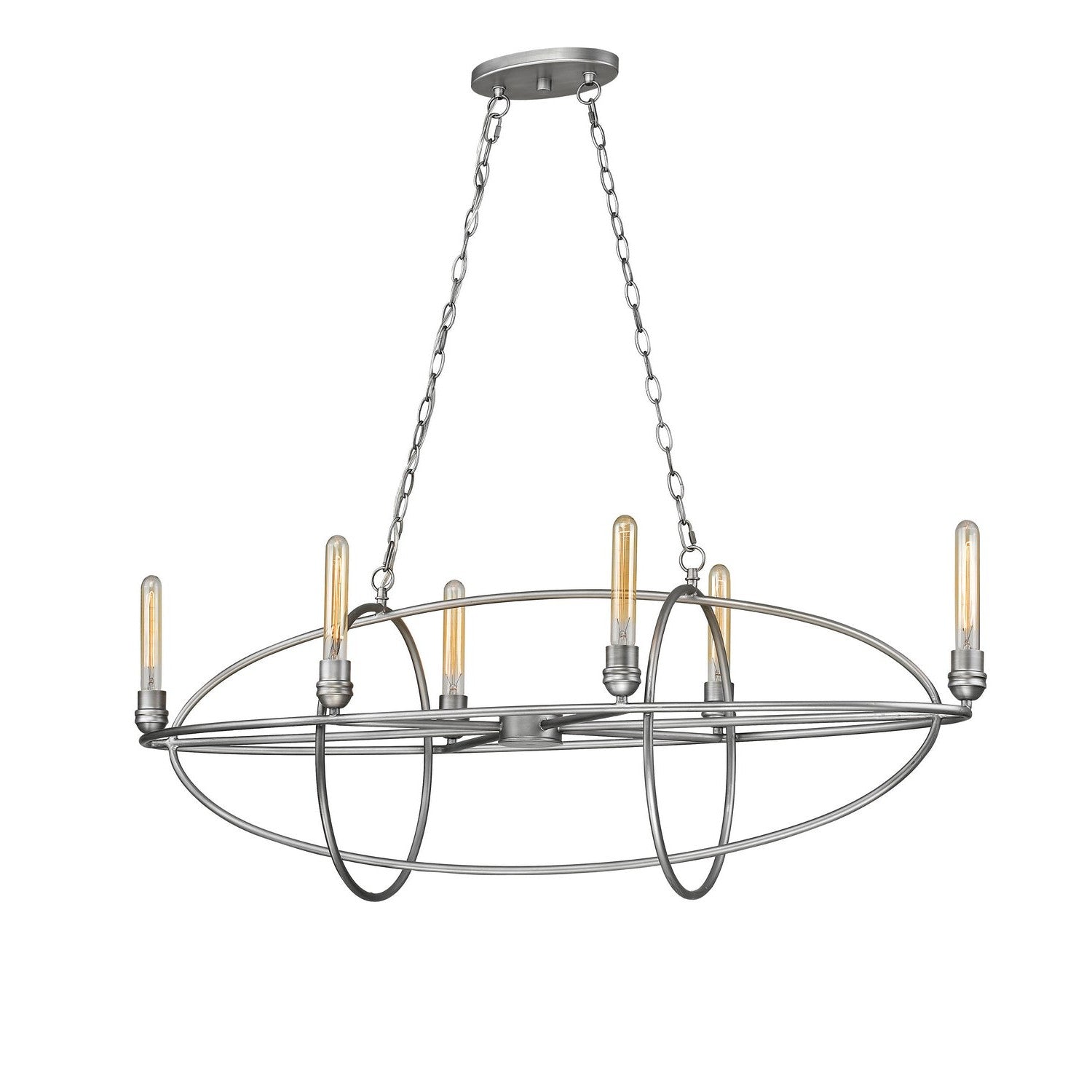 Z-Lite - 3000-6OS - Six Light Chandelier - Persis - Old Silver