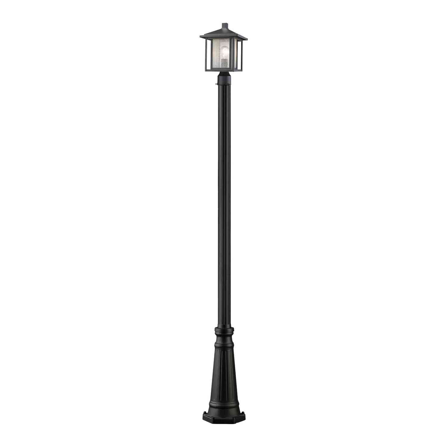 Z-Lite - 554PHM-519P-BK - One Light Outdoor Post Mounted Fixture - Aspen - Black