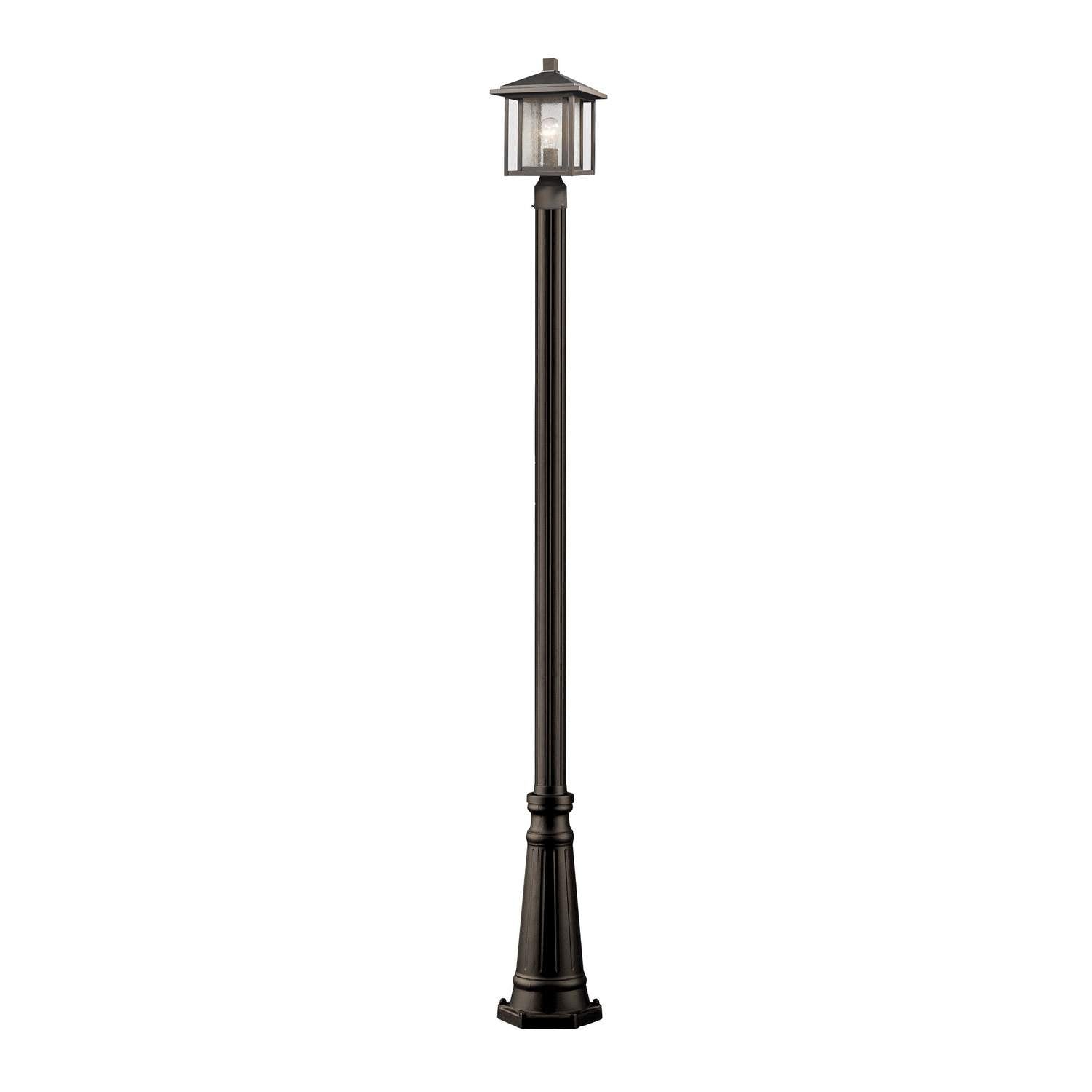 Z-Lite - 554PHM-519P-ORB - One Light Outdoor Post Mounted Fixture - Aspen - Oil Rubbed Bronze