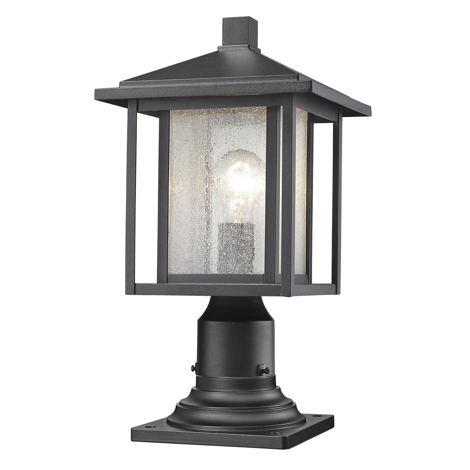 Z-Lite - 554PHM-533PM-BK - One Light Outdoor Pier Mounted Fixture - Aspen - Black