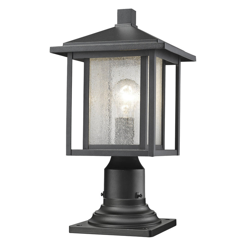 Z-Lite - 554PHM-533PM-BK - One Light Outdoor Pier Mounted Fixture - Aspen - Black