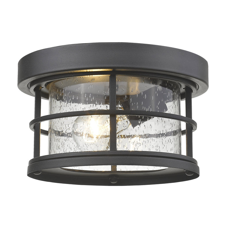 Z-Lite - 555F-BK - One Light Outdoor Flush Mount - Exterior Additions - Black