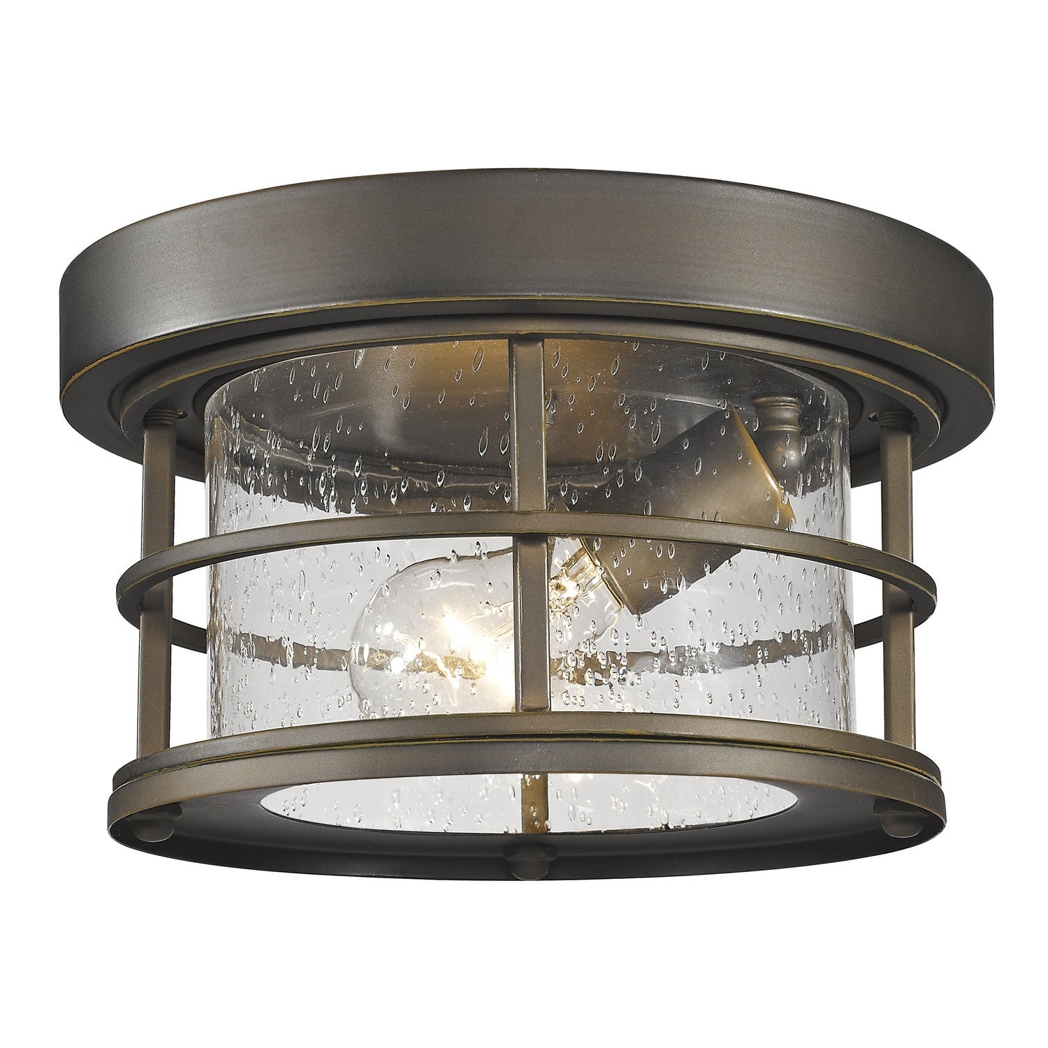 Z-Lite - 555F-ORB - One Light Outdoor Flush Mount - Exterior Additions - Oil Rubbed Bronze