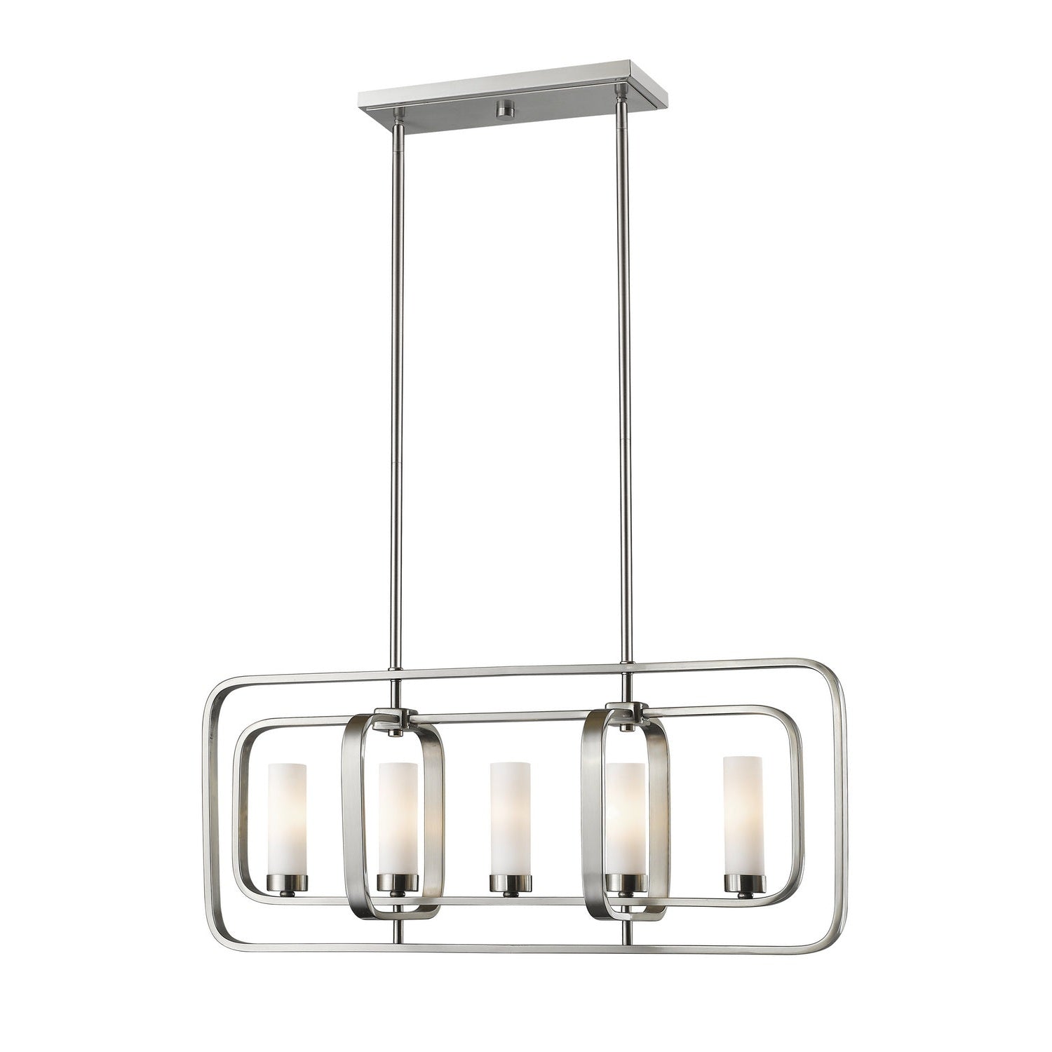 Z-Lite - 6000-5L-BN - Five Light Linear Chandelier - Aideen - Brushed Nickel