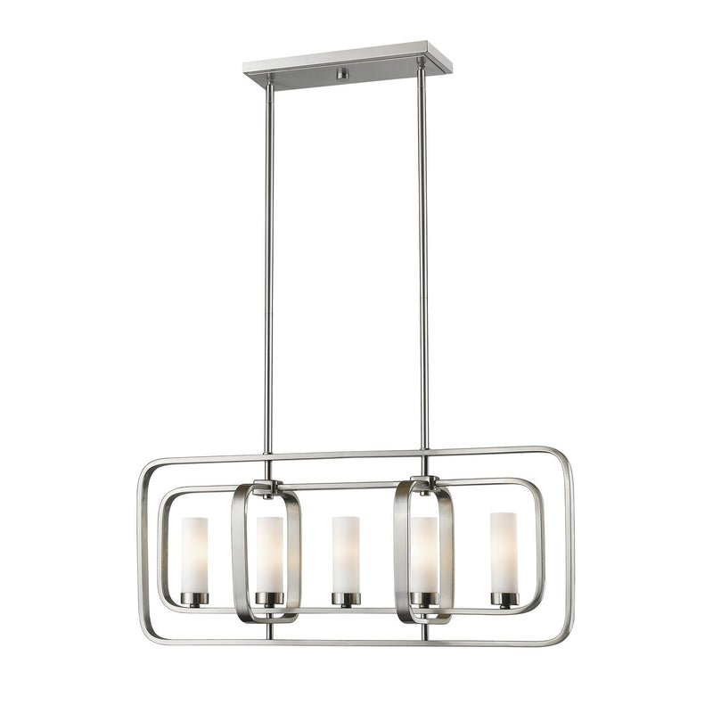 Z-Lite - 6000-5L-BN - Five Light Linear Chandelier - Aideen - Brushed Nickel