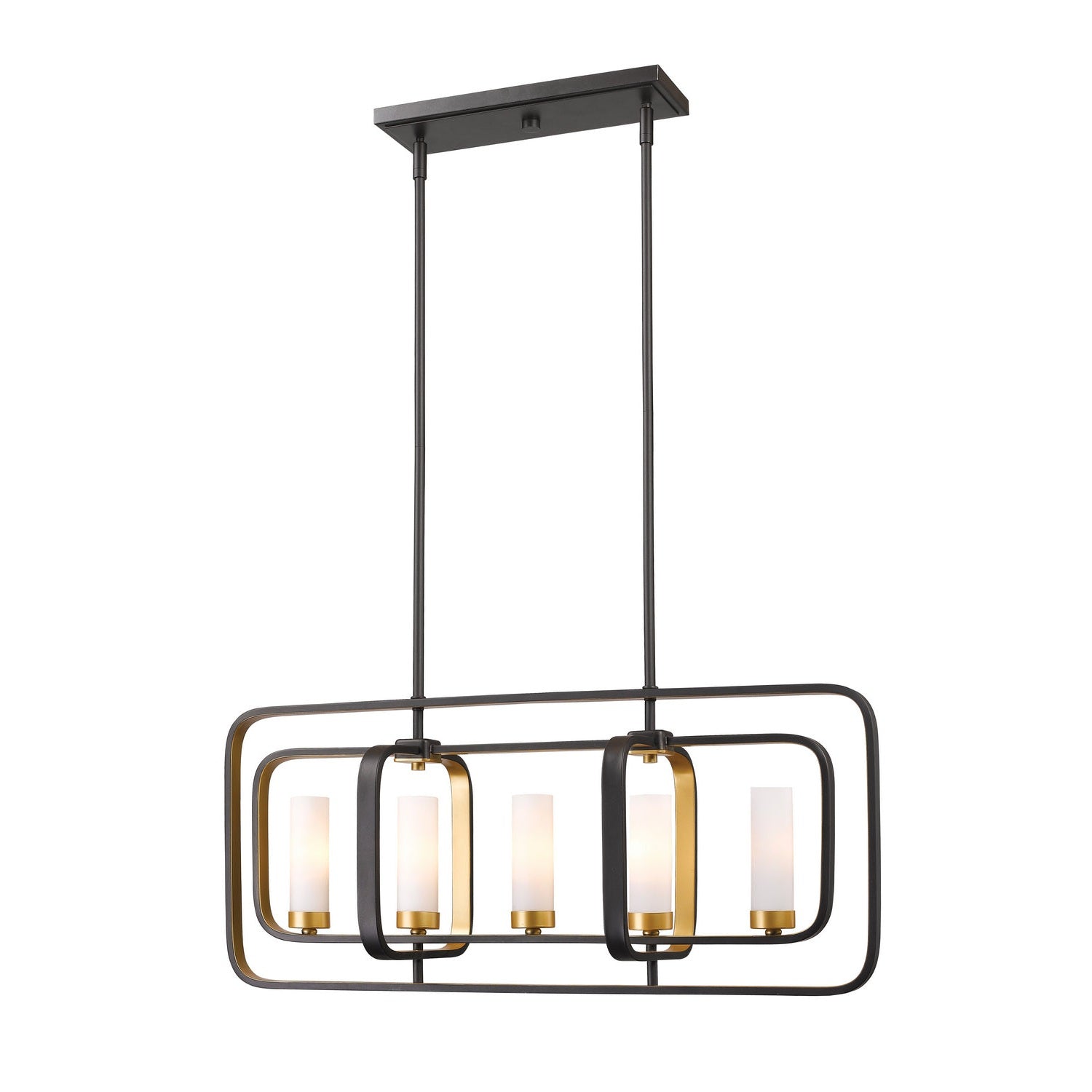 Z-Lite - 6000-5L-BZGD - Five Light Linear Chandelier - Aideen - Bronze Gold