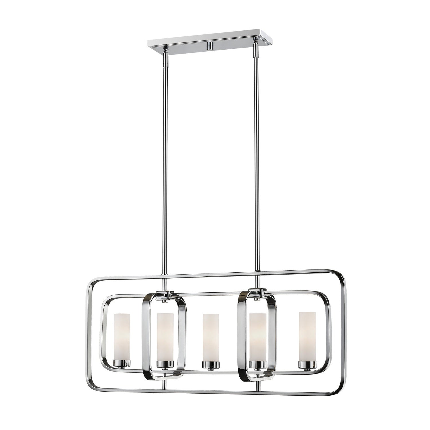 Z-Lite - 6000-5L-CH - Five Light Linear Chandelier - Aideen - Chrome