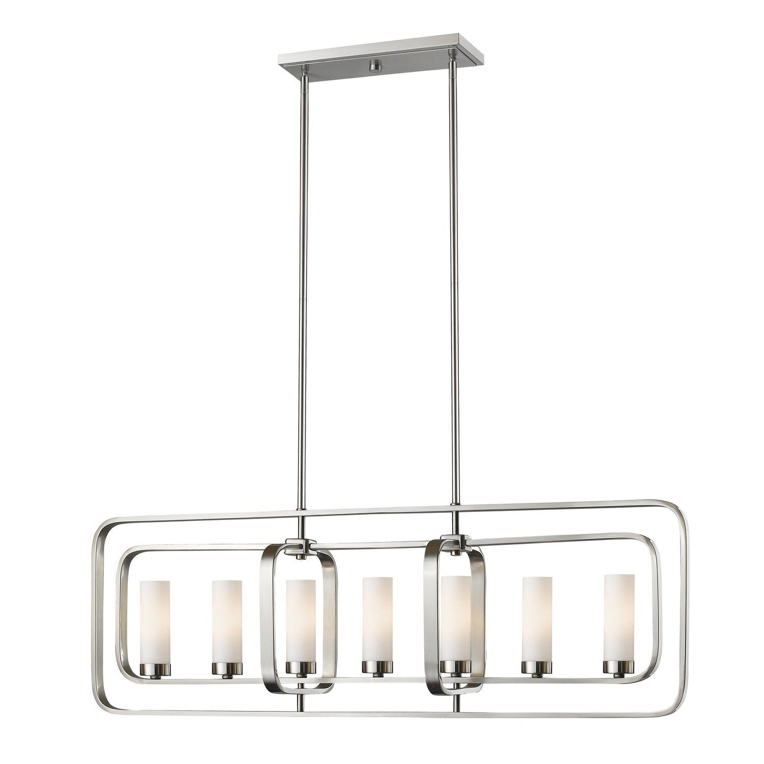 Z-Lite - 6000-7L-BN - Seven Light Linear Chandelier - Aideen - Brushed Nickel
