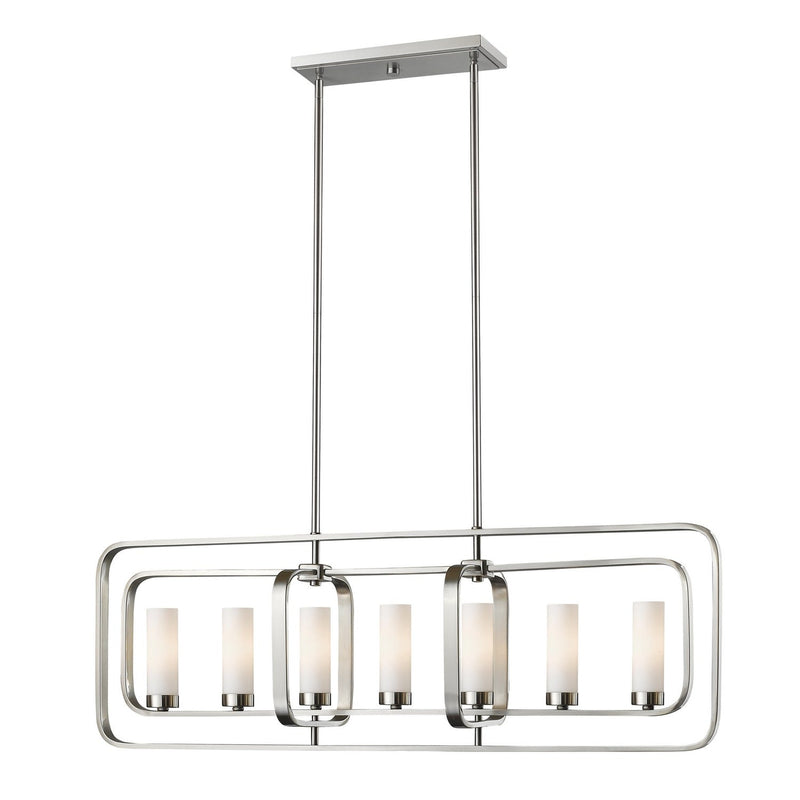 Z-Lite - 6000-7L-BN - Seven Light Linear Chandelier - Aideen - Brushed Nickel