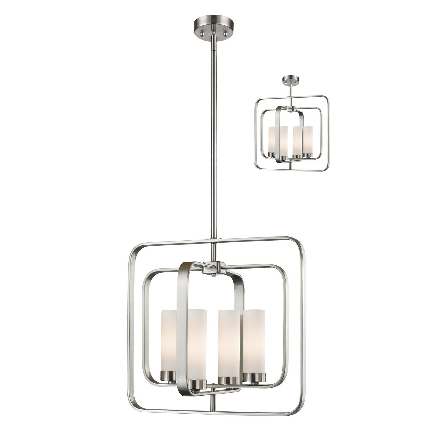 Z-Lite - 6000SFC-BN - Four Light Pendant - Aideen - Brushed Nickel