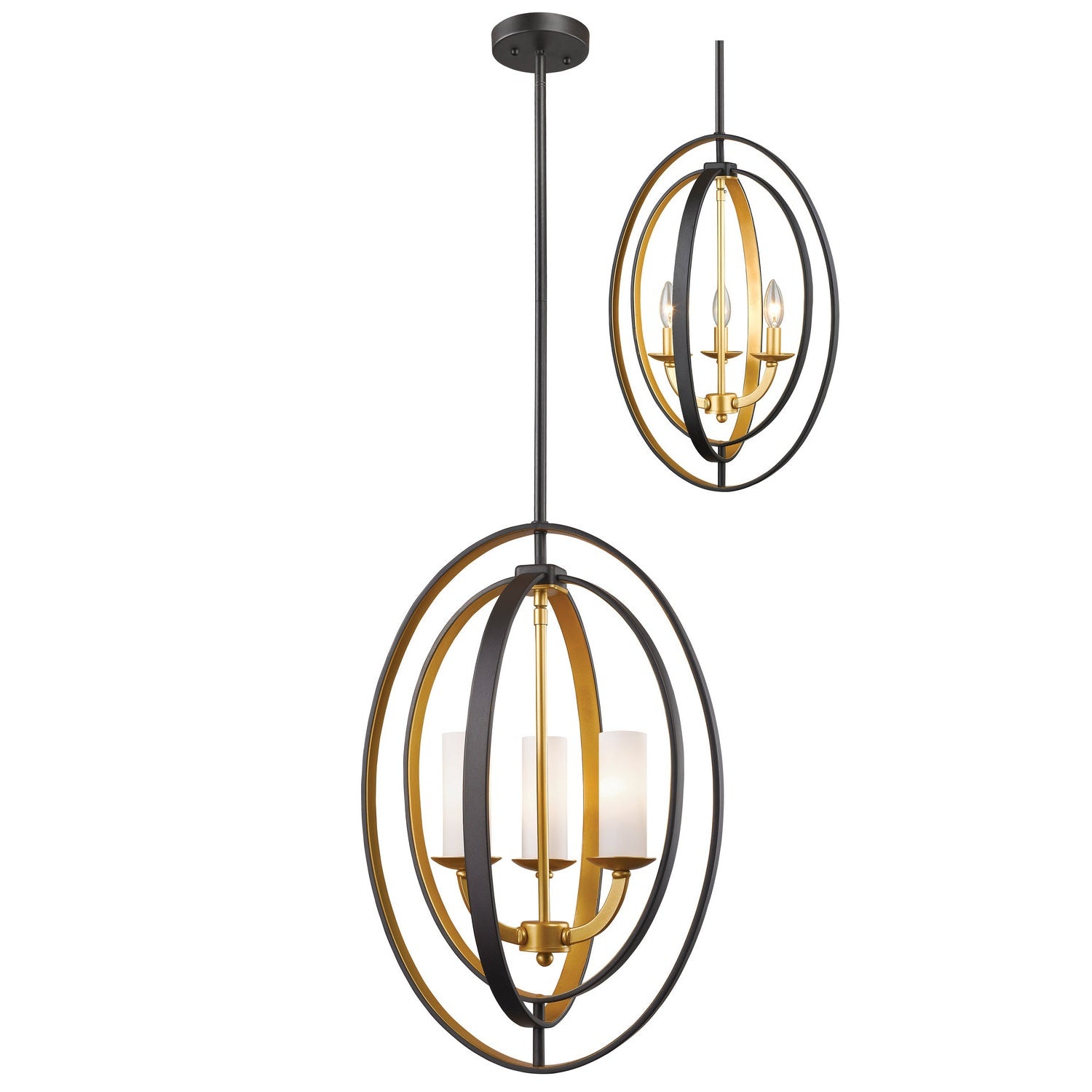 Z-Lite - 6004-3S-BZGD - Three Light Chandelier - Ashling - Bronze Gold
