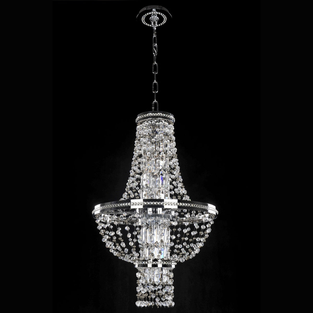 Allegri - 020370-010-FR001 - Four Light Pendant - Capri - Chrome