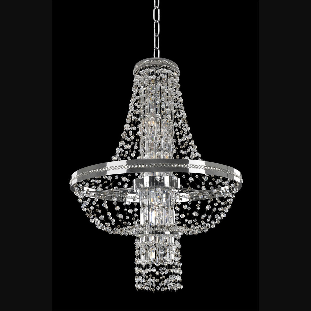 Allegri - 020371-010-FR001 - Eight Light Pendant - Capri - Chrome