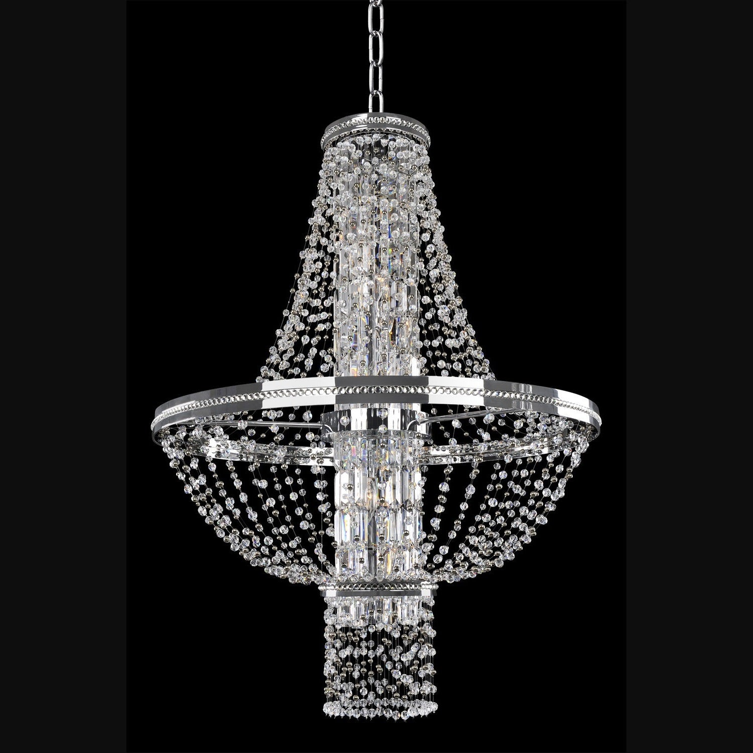 Allegri - 020372-010-FR001 - Ten Light Pendant - Capri - Chrome