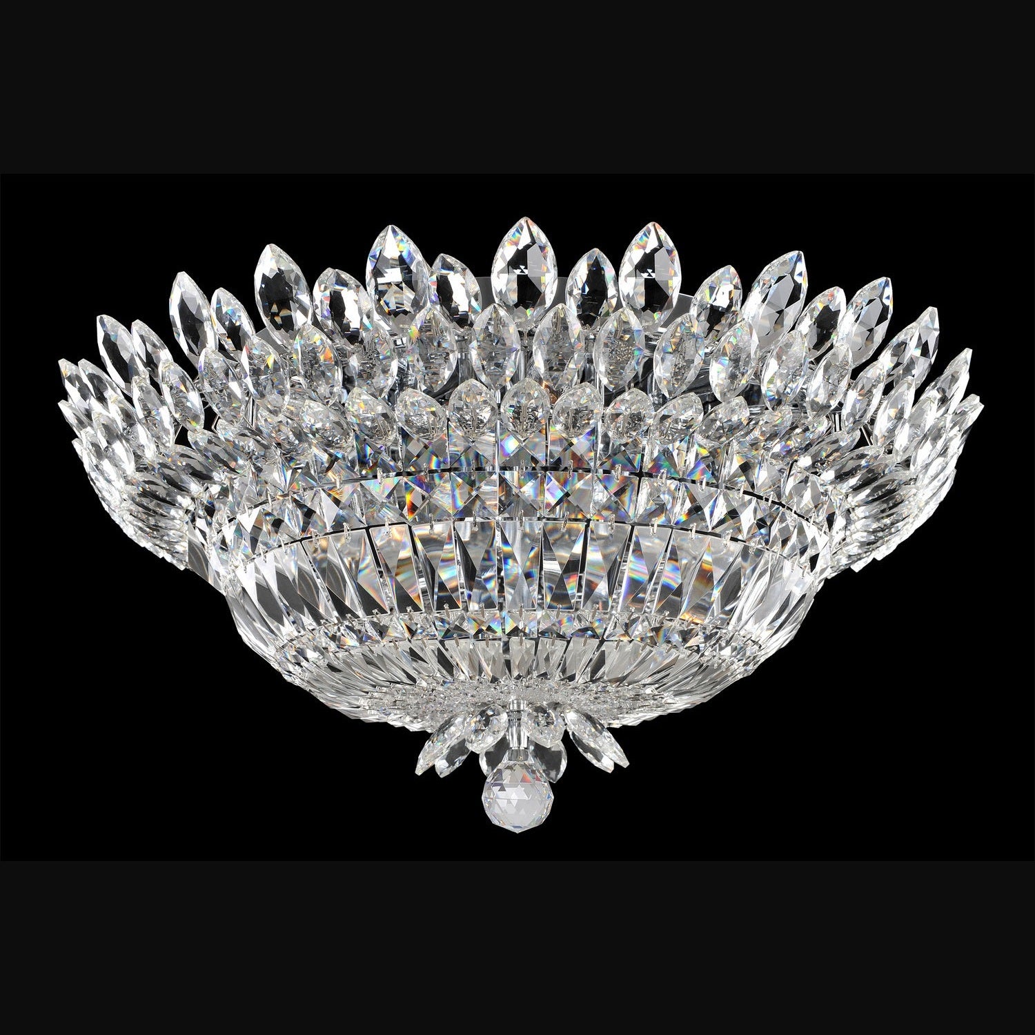 Allegri - 020541-010-FR001 - Nine Light Flush Mount - Belluno - Chrome