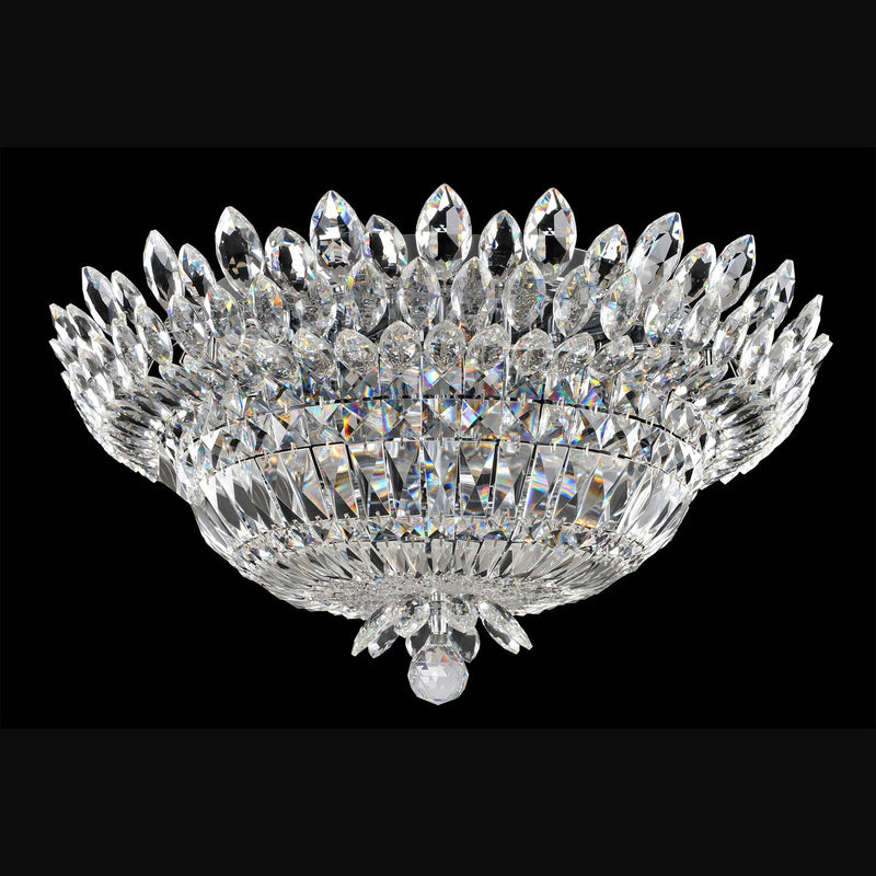 Allegri - 020541-010-FR001 - Nine Light Flush Mount - Belluno - Chrome