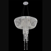 Allegri - 027351-010-FR001 - Six Light Convertible Pendant - Flush Mount - Cascata - Chrome