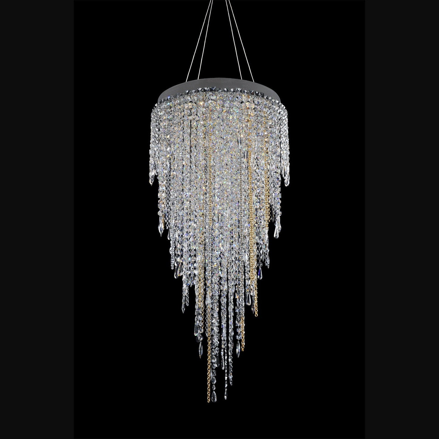 Allegri - 028251-010-FR001 - Ten Light Convertible Pendant - Flush Mount - Tenuta - Chrome