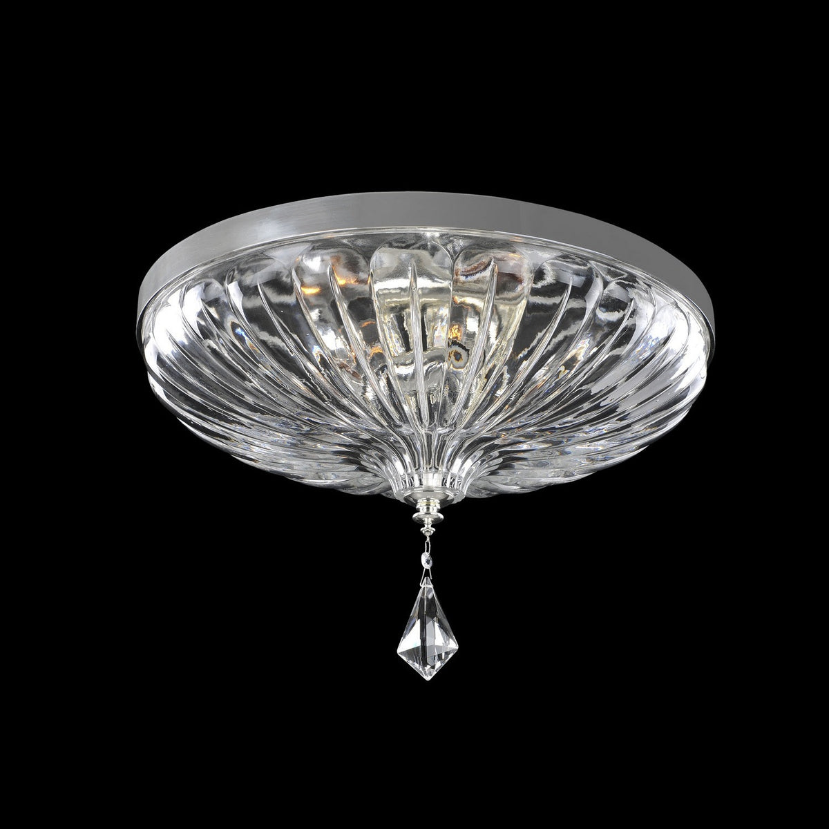 Allegri - 028542-017-FR001 - Four Light Flush Mount - Orecchini - Two Tone Silver