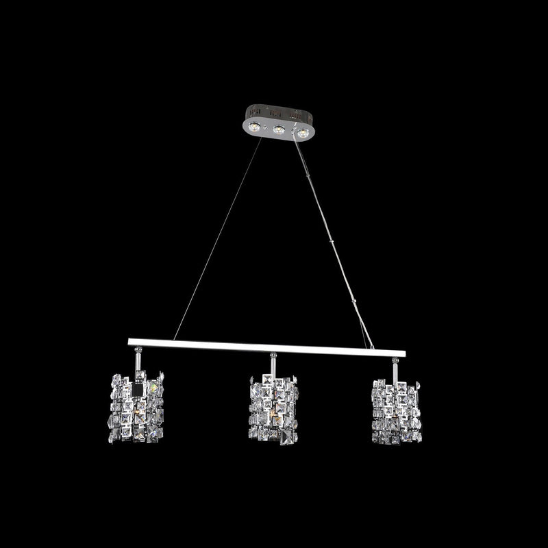 Allegri - 028951-010-FR001 - Three Light Island Pendant - Dolo - Chrome