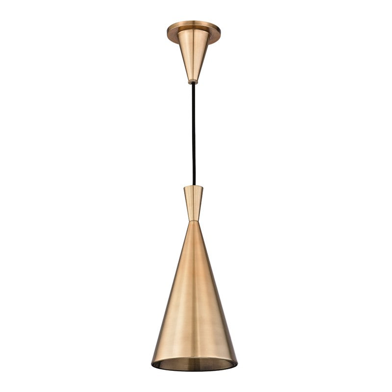 Hudson Valley - 1920-AGB - One Light Pendant - Ovid - Aged Brass
