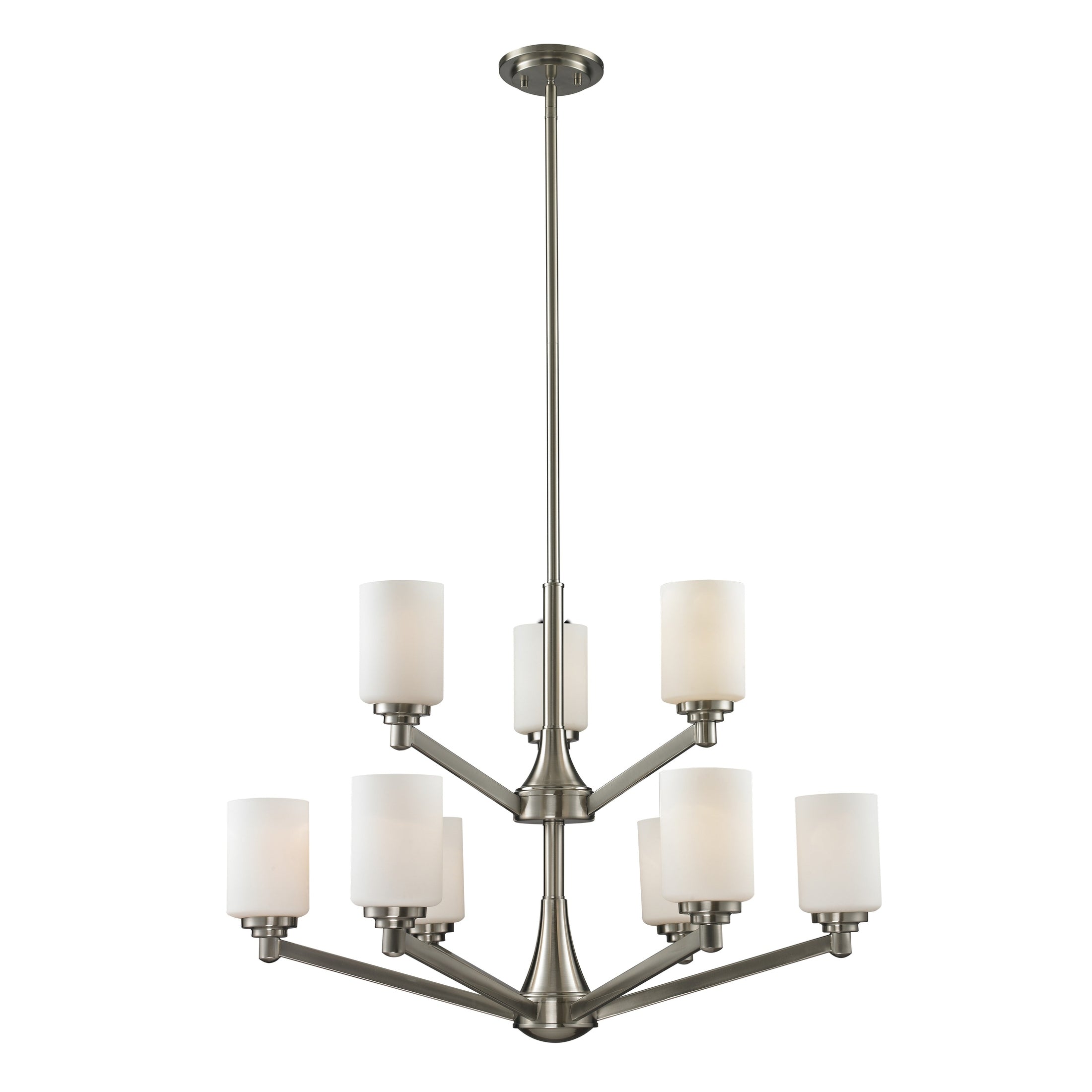 Z-Lite - 410-9 - Nine Light Chandelier - Montego - Brushed Nickel