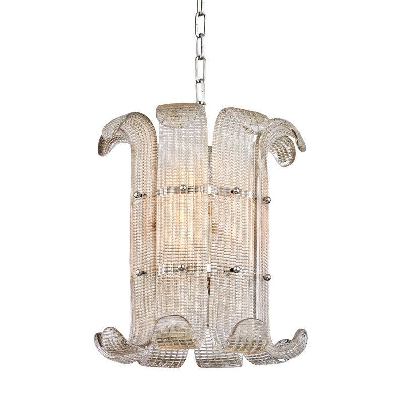 Hudson Valley - 2904-PN - Four Light Pendant - Brasher - Polished Nickel