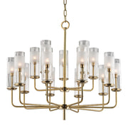 Hudson Valley - 3930-AGB - LED Chandelier - Wentworth - Aged Brass