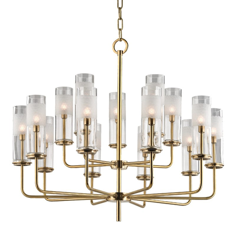 Hudson Valley - 3930-AGB - LED Chandelier - Wentworth - Aged Brass