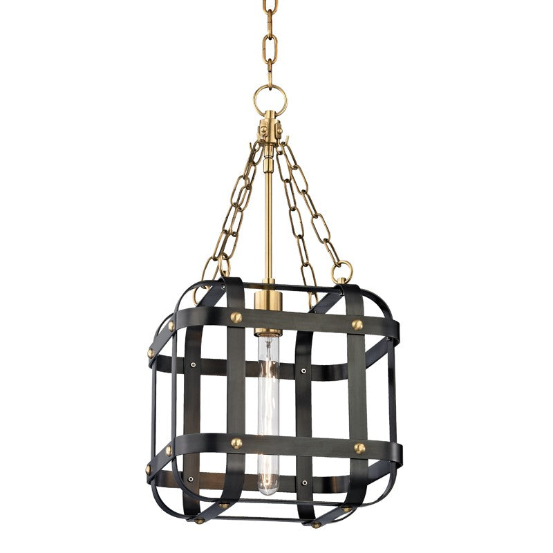 Hudson Valley - 6912-AOB - One Light Pendant - Colchester - Aged Old Bronze