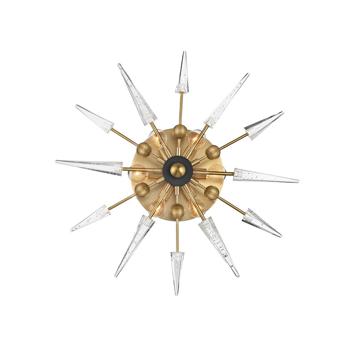 Hudson Valley - 9025-AGB - Six Light Wall Sconce - Sparta - Aged Brass