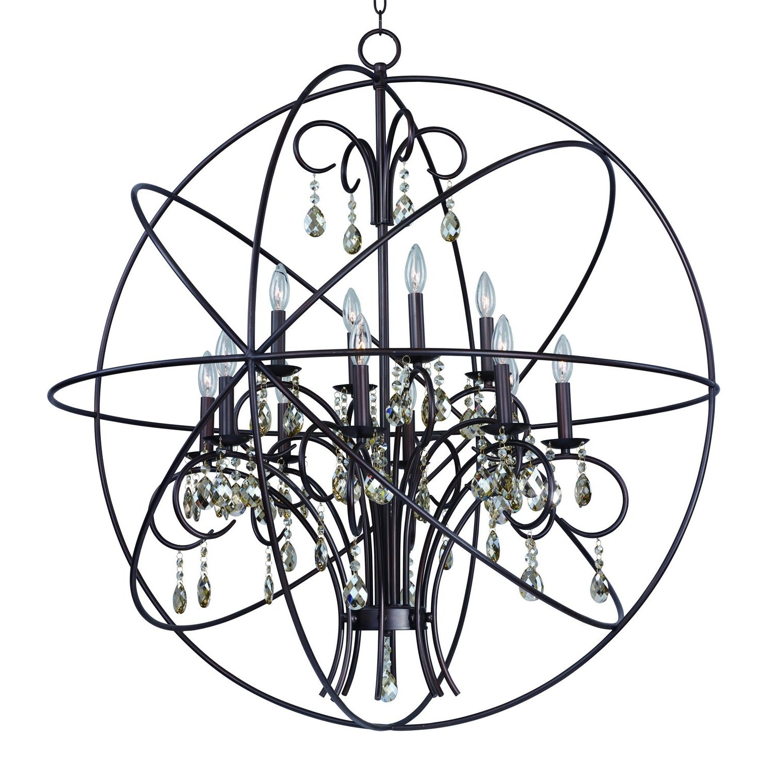 Maxim - 25147OI - 12 Light Pendant - Orbit - Oil Rubbed Bronze