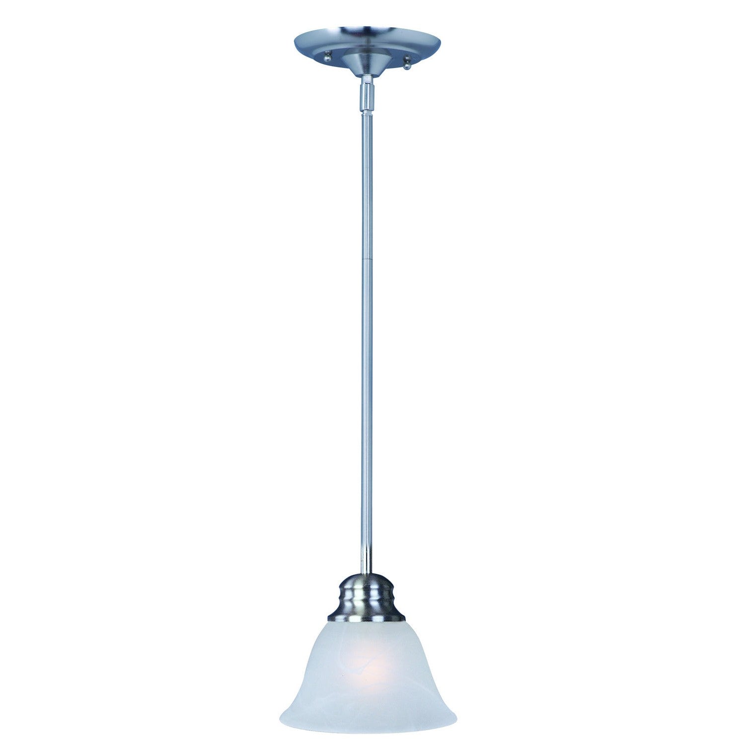 Maxim - 91067MRSN - One Light Mini Pendant - Malaga - Satin Nickel