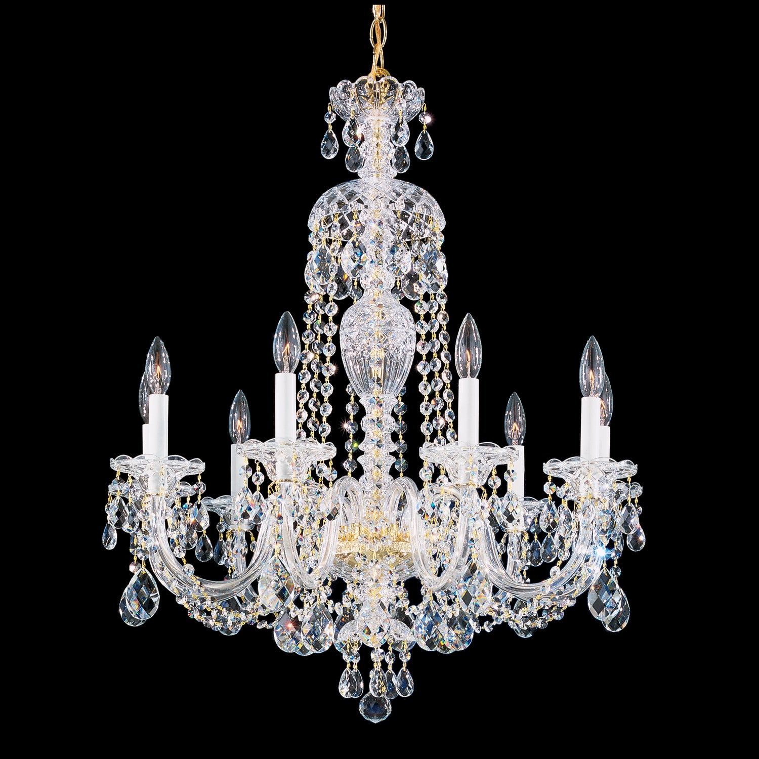 Schonbek - 2996-40H - Nine Light Chandelier - Sterling - Polished Silver