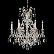 Schonbek - 3770-48 - Seven Light Chandelier - Renaissance - Antique Silver