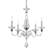 Schonbek - 9675-40CL - Five Light Chandelier - Jasmine - Polished Silver