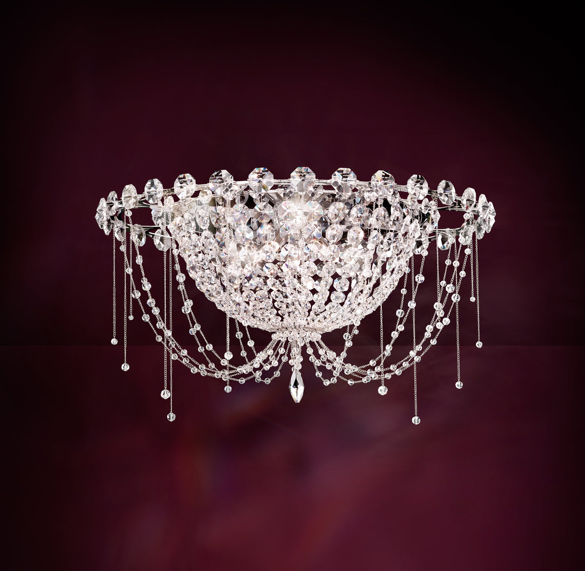 Schonbek - CM8426N-401A - Five Light Flush Mount - Chrysalita - Stainless Steel