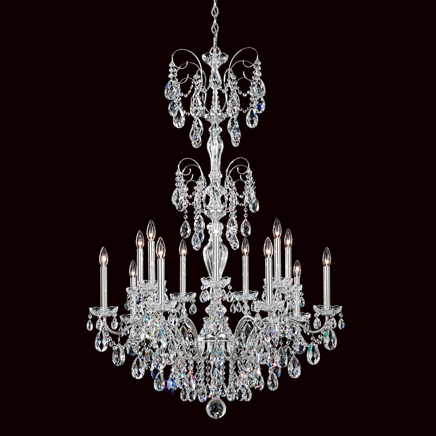 Schonbek - ST1952N-40S - 14 Light Chandelier - Sonatina - Polished Silver