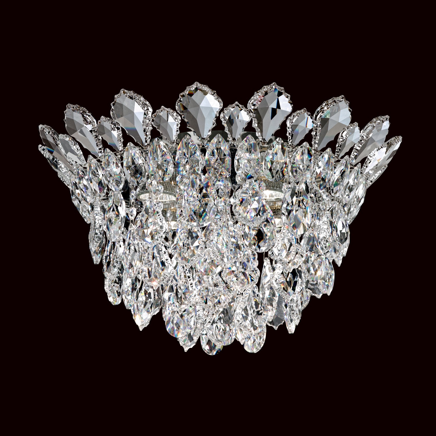 Schonbek - TR1201N-401H - Four Light Flush Mount - Trilliane Strands - Polished Stainless Steel