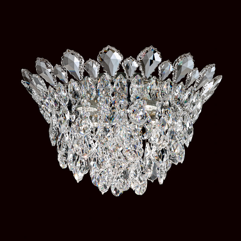 Schonbek - TR1201N-401H - Four Light Flush Mount - Trilliane Strands - Polished Stainless Steel